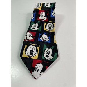 Disney Mickey Mouse Necktie Tie by Balancine Inc Black And White
